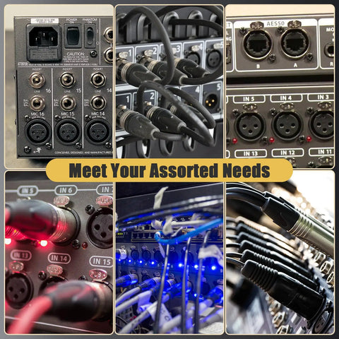 Heavy Duty D Series Panel Screws And Nuts Kit For Audio Server Racks Featuring Top Shelf Stainless Steel Hardware And Hassle Free Install For All Studio Rig Setup Projects with various audio connections.