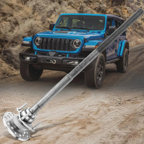 Rear Axle Shaft Assembly With Bearing And Seal For Wrangler 2007 Through 2011 3 8L And 2012 Through 2018 3 6L Models Rear Left Or Right Fit Ready To Roll Works With DSA Anti Spin Or DS8 Conventional Axle OE 630338 68003272AA YAWD4421830 on Jeep Wrangler JK