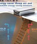 Attic Stairs Insulation Cover Kit For Pull Down Attic Door In Garage 25 By 54 By 11 Inches All Year Airtight Seal Draft Stopper Easy Install