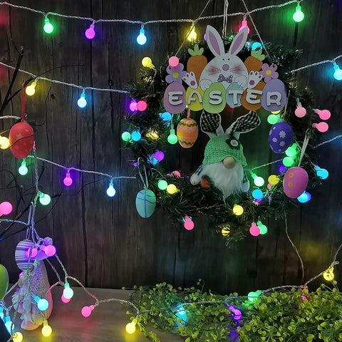 Low Voltage Globe String Lights 33Ft With 100 LEDs 8 Modes And Timer UL Listed 30V Indoor Outdoor Decor IP44 Waterproof
