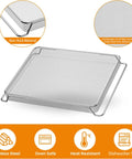Heavy Duty Stainless Steel Air Fryer Basket Replacement Trays Compatible With Foodi XL Oven DT201 DT251, mesh wire rack.