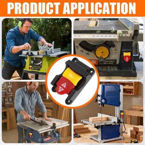 No Sweat Table Saw Paddle Switch Replacement With True Dual Voltage 125V And 250V Support in various workshop setups