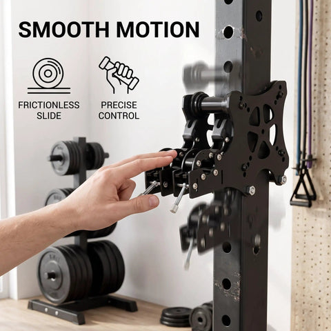 Cable Pulley System Gym Attachment For Home Gym With Lat Pulldown And Squat Rack Attachments Upgraded Roller Glider Pair Built Tough For Heavy Duty Home Gym Use mounted on steel rack