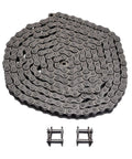 10ft Roller Chain For Chain Driven Sliding Gate Opener, 08B Metric Standard 428, with connecting links displayed.