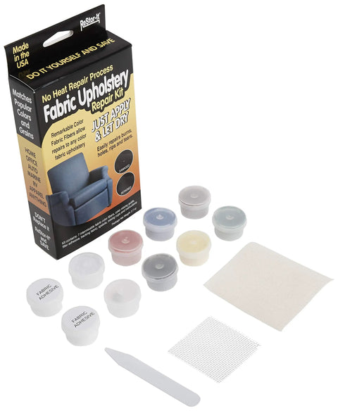 No Heat Fabric Upholstery Repair Kit For Burns Holes Rips Tears Restores Furniture Fibers With 7 Intermixable Colors contents