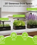 Indoor Hydroponics Growing System Kit With 20 Pod Garden For Homegrown Herbs And Veggies, adjustable height up to 25 inches