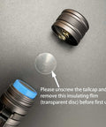 Four Thousand Lumen EDC Rechargeable Flashlight With Magnetic Base And Battery Indicator, tailcap and insulating film removal guide