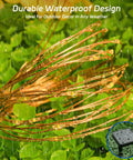 Outdoor Solar Fairy Lights Waterproof 16.4 Ft 50 LEDs String Lights For Patio Backyard Garden 8 Modes Two Pack Warm White Glow Holiday Decor For Christmas Halloween under rain
