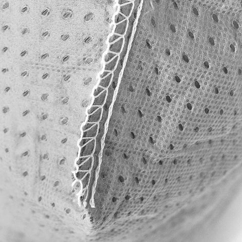 Close-up of cloth texture and stitching on a 4 Pack Cloth Vacuum Bags Replacement for Porta Power Swingette S1015 S1029 CH30000