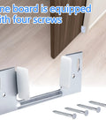 3 Pack Jamb Mounted Pocket Door Bottom Guides For 1 3/8 Inch Thick Doors Replacement Floor Guide with screws displayed