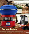 Three Point Five Liter Vibratory Rock Tumbler For Jewelry Polishing Electric Shaker Bowl with spring design on a workbench