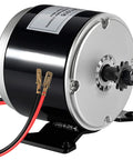 350W 24V Brushed DC Motor For Electric Scooters And DIY Projects Delivers 2750 RPM Speed silver black close-up