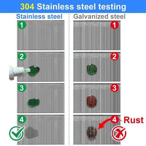 304 Stainless Steel 16 Gauge 2 Inch Straight Finish Nails Serving Legit Salt Water And Acid Resistance testing process