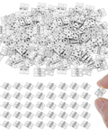 100 Pcs Tiny Silver Hinges For Crafts 10x8mm Mini Hinges For Jewelry Boxes And Wooden Miniature Furniture Cabinet DIY Accessories