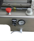 Close-up of Built Like A Tank Pneumatic Liquid Filling Machine For Small Bottles featuring controls and gauge.