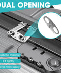 Anti Theft Double Opening Carabiner Clips Set For Backpacks And Luggage, 8 Pcs Zinc Alloy Zipper Pull Replacements on suitcase