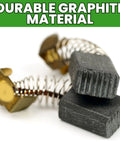 Motor Brush Replacement for 87740 RIDGID 300 And 535 Pipe Threading Machines showing pro grade graphite brushes