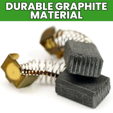 Motor Brush Replacement for 87740 RIDGID 300 And 535 Pipe Threading Machines showing pro grade graphite brushes