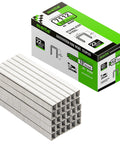 Rock Solid 71/12 304 Stainless Steel Upholstery Staples 22 Gauge 3/8 Crown 1/2 Leg Built Like A Tank Fasteners in box.