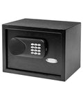 Electronic Lock Hotel Safe 0.5 Cubic Foot Black Steel With Easy Read Display and Backup Key