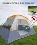 Ultra Lightweight 2 Person Camping Tent With Rainfly, Waterproof And Windproof Dome Shelter with mesh for ventilation.