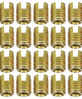 Top Tier 20 Piece Carbon Steel Thread Insert Repair Kit Assortment M2 To M12 Yellow Zinc Self Tapping Inserts For Heavy Duty Auto And Industrial Fixes You Can Trust, gold thread inserts