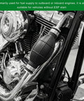 Built Tough Fuel Line Hand Primer Bulb That Pumps Smooth On Gas Or Diesel Engines 8mm X 516 Inch installed on motorcycle engine.