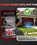 Home setting with garage door and Two Pack Delta 3 310MHz Garage Door Remote Replacement With 8 Dip Switches in use.