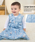 Lightweight Baby Sleep Sack Cozy As A Cloud 0.5 Tog Wearable Blanket For 0 To 6 Months Two Way Zipper Newborn Infant Sleeping Bag