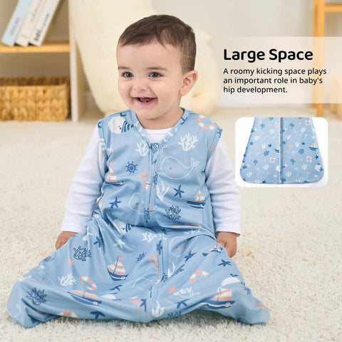 Lightweight Baby Sleep Sack Cozy As A Cloud 0.5 Tog Wearable Blanket For 0 To 6 Months Two Way Zipper Newborn Infant Sleeping Bag