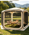 Instant Pop Up Screen Tent With Mosquito Net, Portable Screen House Canopy For Patio, Backyard, Garden, Quick Set Up, 12x12 Feet.