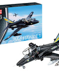 Hawk T.1 1:72 Scale Plastic Aircraft Model Kit, Easy Build for Beginners and Hobbyists, Ages 10 and Older, Detailed Parts, 2020 Release, Made in Germany, box and model display