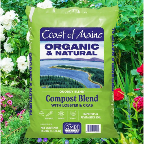 Bag of Quoddy Blend Lobster and Crab Compost For Rich Garden Soil Boost Organic Natural Soil Amendment With Composted Manure