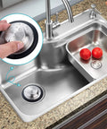 Two Pack Stainless Steel Kitchen Sink Stopper Sets With Large Wide Rim Three Point Three Five Inches Diameter No Tools Needed
