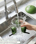 Cleaning of Outdoor Bird Feeder With Three Compartments And Three Feeding Ports, Weatherproof Dome, in a kitchen sink
