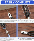 All In One Safety Wire Pliers Set 6 Inch And 9 Inch Reversible Locking Tool Carbon Steel Wire Twisting Cutter in use steps