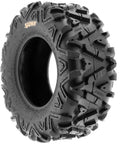 Set Of 2 All Terrain ATV UTV Tires 25x10-12 6 Ply Tubeless With Power I Grippy Directional Knobby Tread, side view