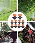 10 Pack 1/2 Inch Adjustable Sprinkler Heads For Garden Lawn Farm Irrigation 40 To 360 Degree Part Circle Arc For Even Watering Inlet Orange Outdoor Sprinkler System Heads Easy Install showcasing various installations.