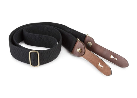 Black canvas and tan leather shoulder strap for Hadley Pro 2020 Camera Bag With Removable Padded Insert