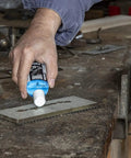 Person using lapping fluid from All In One Pro Grade Diamond Sharpening Kit With 180 600 And 300 1000 Grit Diamond Stones on stone