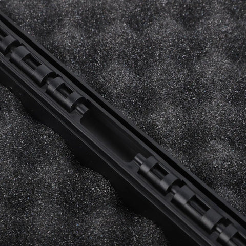 Close-up of Rugged Weatherproof Magnetic Storage Box interior with foam lining and locking mechanism details