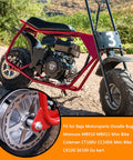 Mini bike featuring a rear brake disc rotor with pads for Motovox MBX10 MBX11 Baja Doodle Bug DB30 Blitz Racer Coleman CT100U CC100X