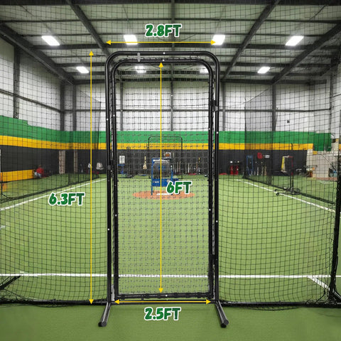 Heavy Duty Baseball Batting Cage Door With Freestanding Steel Frame For Easy Access For Baseball And Softball Cages Includes Installation Video And Simple Walk Through Entry