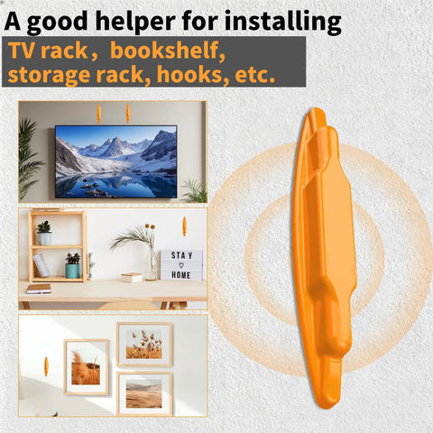 Two Pack Magnetic Stud Finder For Drywall, Manual Wall Scanner To Legit Snag Hidden Nails And Screws, No Sweat Battery Free Detector For Tv Mounting, Shelf Hanging, And Weekend DIY Fixes