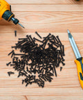 450 Piece Carbon Steel Self Tapping Screw Kit With Cross Head For Small Electronics And Home DIY Repairs, Weather Resistant Finish