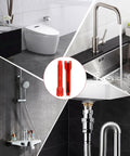 8 In 1 Multifunction Sink And Faucet Installer Wrench with tool and plumbing setups