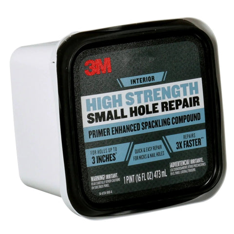 High Strength Spackling Compound 16 Oz For Quick Nail Hole Repairs, Primer Enhanced, 3X Faster Than Vinyl Spackling, No Shrinking Or Cracking, Resists Paint Flash, Great Hiding Power For Holes Up To 3 Inches