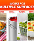 Ridiculously Handy Clear Plastic Wrap For Kitchen Storage, tight cling for glass, metal, plastic, and ceramic surfaces