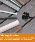Beefy Tungsten Carbide Chamfering Drill Bit One Half To One And Three Eighths Inch Uniburr Deburring Tool with various rods