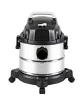 Heavy Duty Wet Dry Vacuum Cleaner For Home, Garage, Or Job Site Use, 4 Gallon Stainless Steel Tank, 3 HP Power, front view